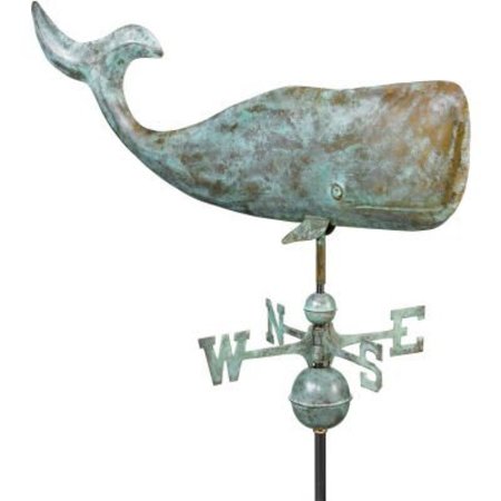 GOOD DIRECTIONS Good Directions 37" Whale Weathervane, Blue Verde Copper 505V1